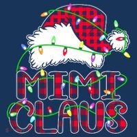 Mimi Claus Shirt Christmas Lights Pajama Family Matching Women's Hoodie thumb 2