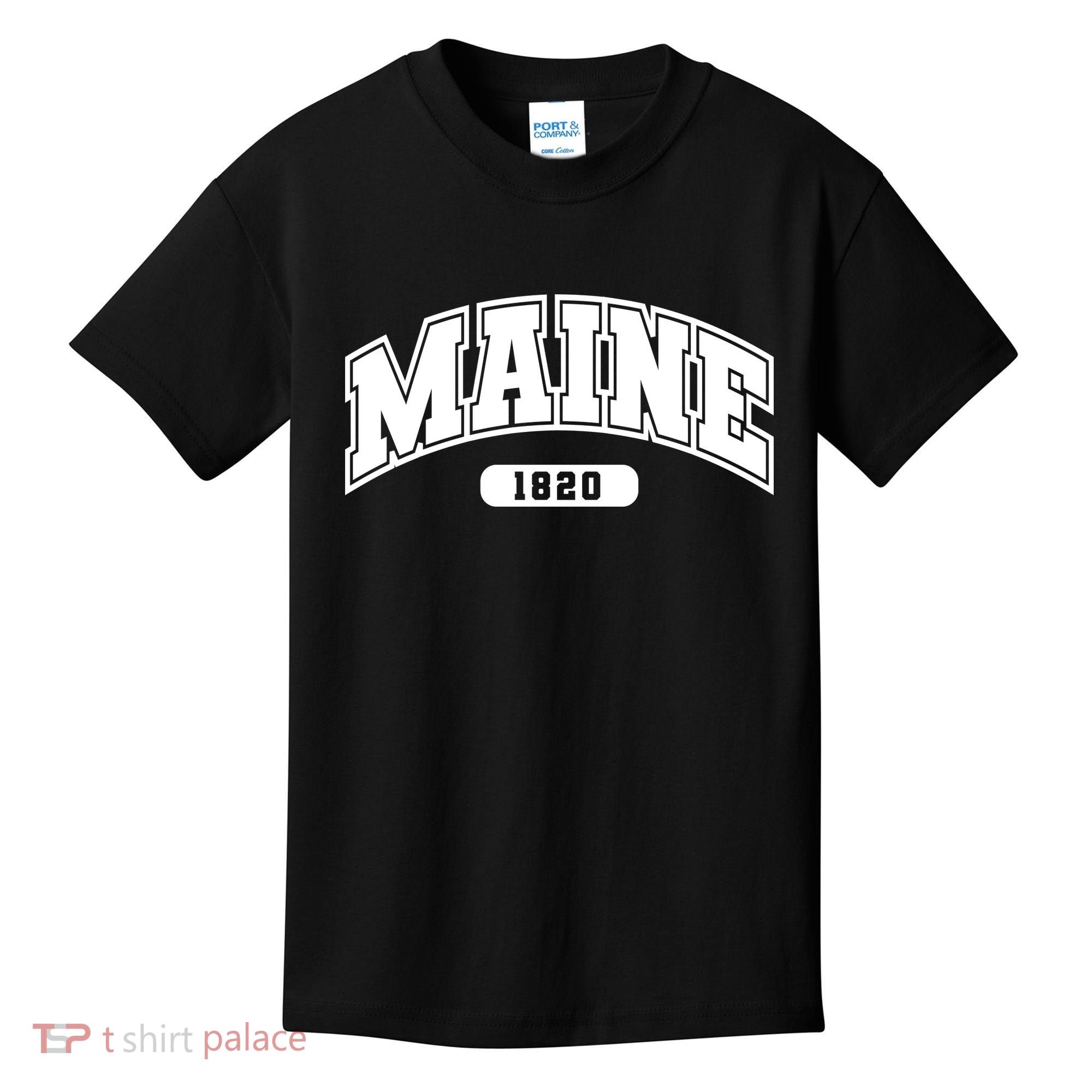 Maine Collegiate Style 1820 Kids T-Shirt