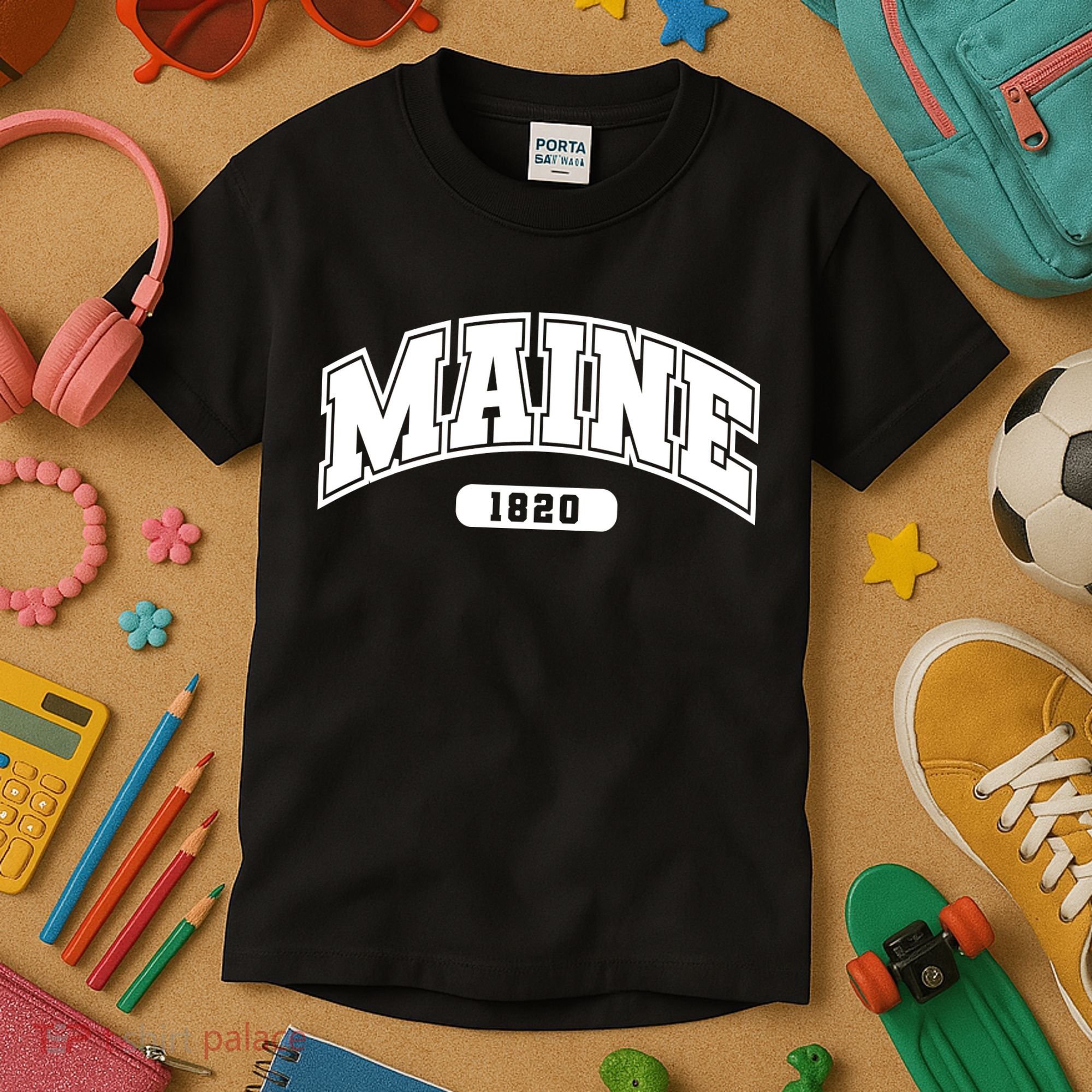 Maine Collegiate Style 1820 Kids T-Shirt