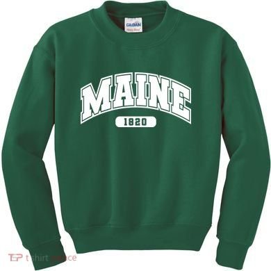 Maine Collegiate Style 1820 Kids Sweatshirt
