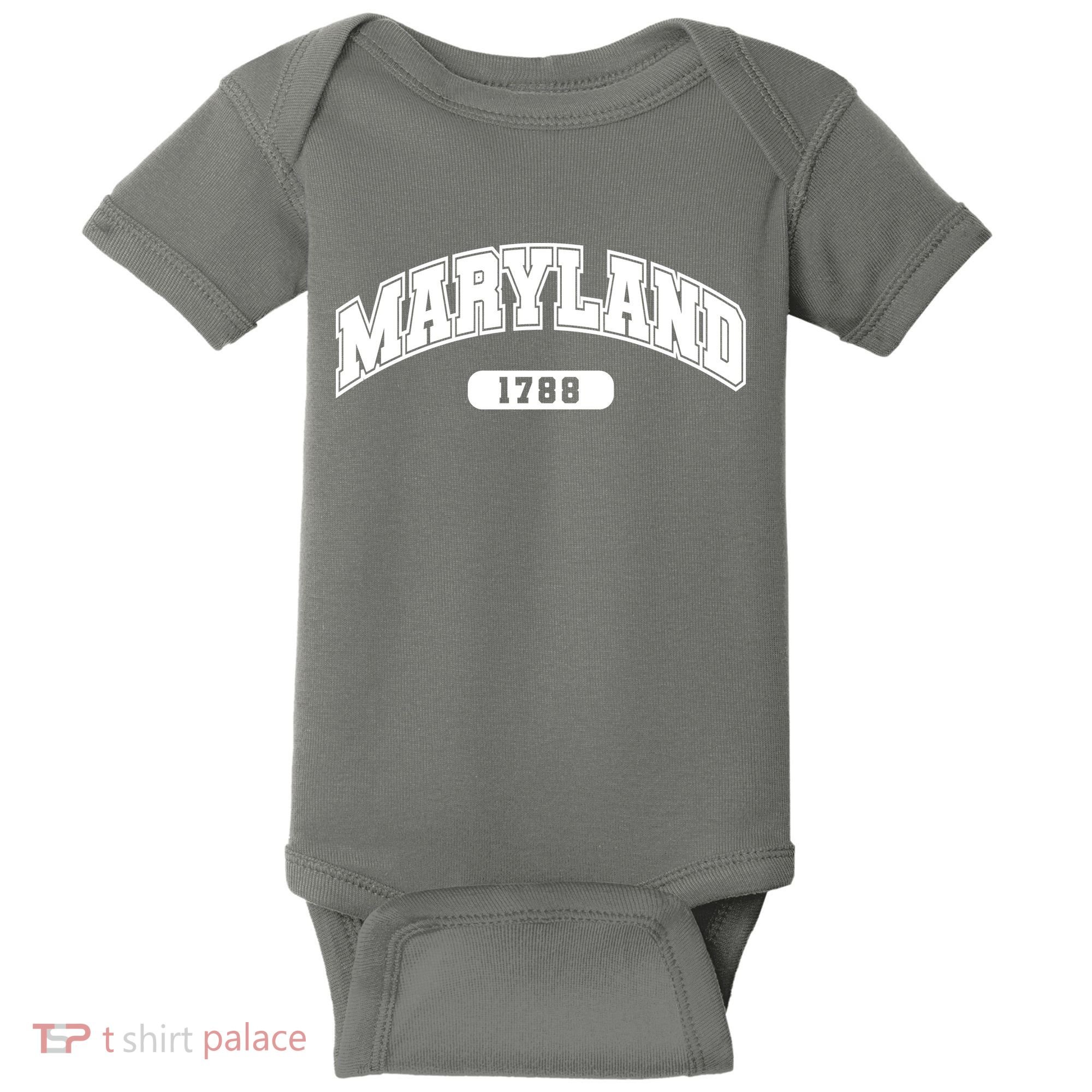 Maryland Collegiate Style 1788 Baby Bodysuit