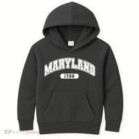 Maryland Collegiate Style 1788 Kids Hoodie thumb 0
