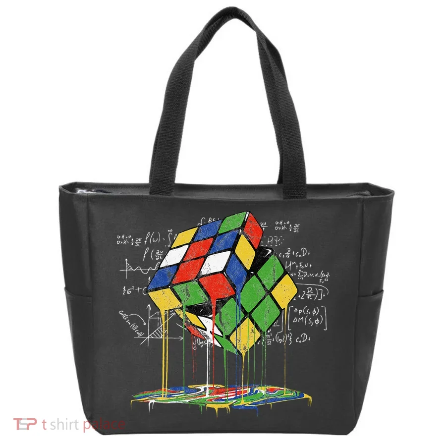 Melting Cube Speed Cubing Vintage Puzzle Tote Bag