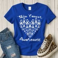 Melanoma Cancer Survivor Gift Skin Cancer Awareness Gift Women's T-Shirt thumb 3