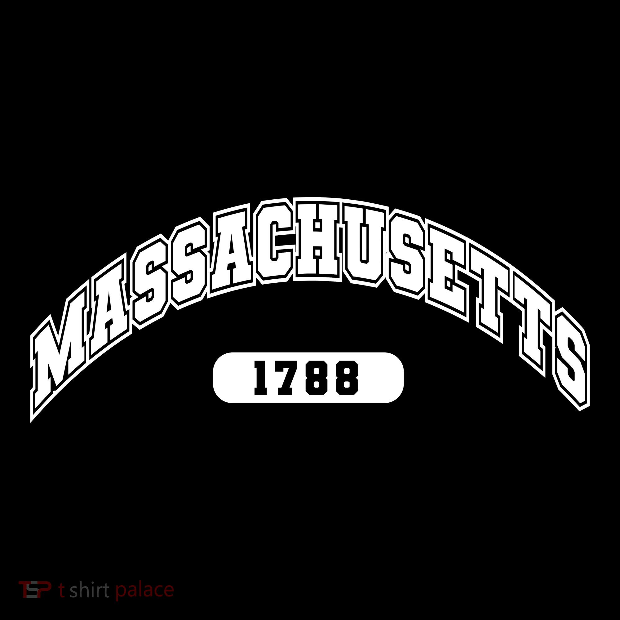 Massachusetts Collegiate Style 1788 Toddler T-Shirt