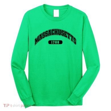 Massachusetts Collegiate Style 1788 Long Sleeve Shirt