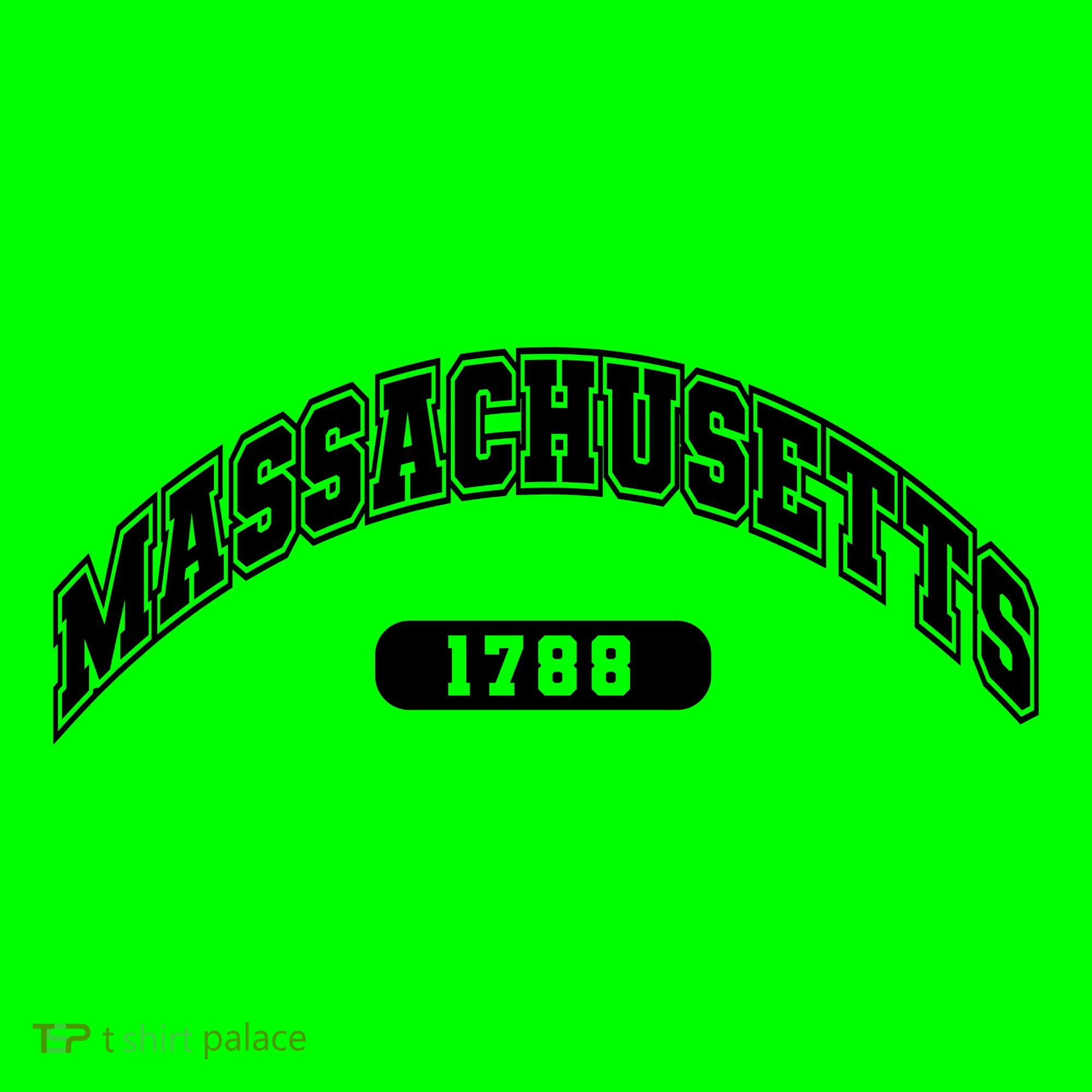 Massachusetts Collegiate Style 1788 Long Sleeve Shirt