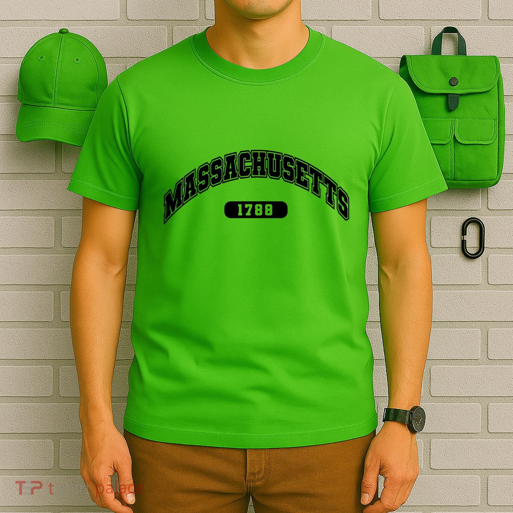Massachusetts Collegiate Style 1788 T-Shirt