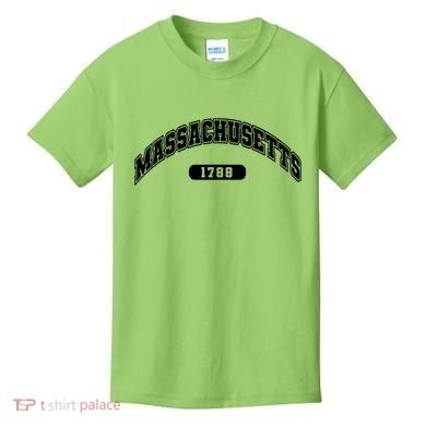 Massachusetts Collegiate Style 1788 Kids T-Shirt