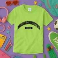 Massachusetts Collegiate Style 1788 Kids T-Shirt thumb 3