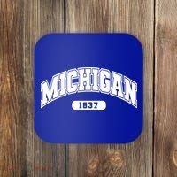 Michigan Collegiate Style 1837 Coaster thumb 0