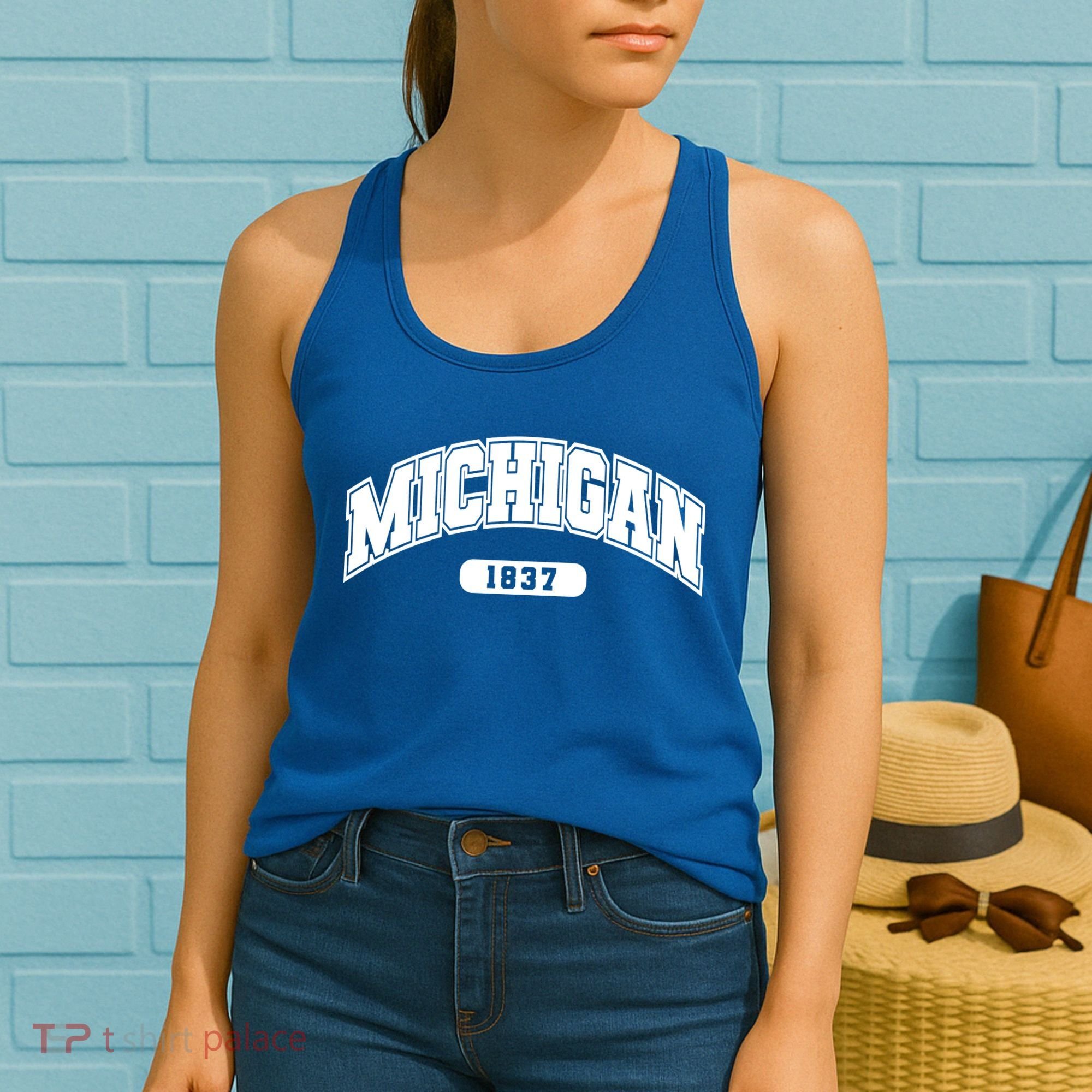 Michigan Collegiate Style 1837 Women's Tank Top