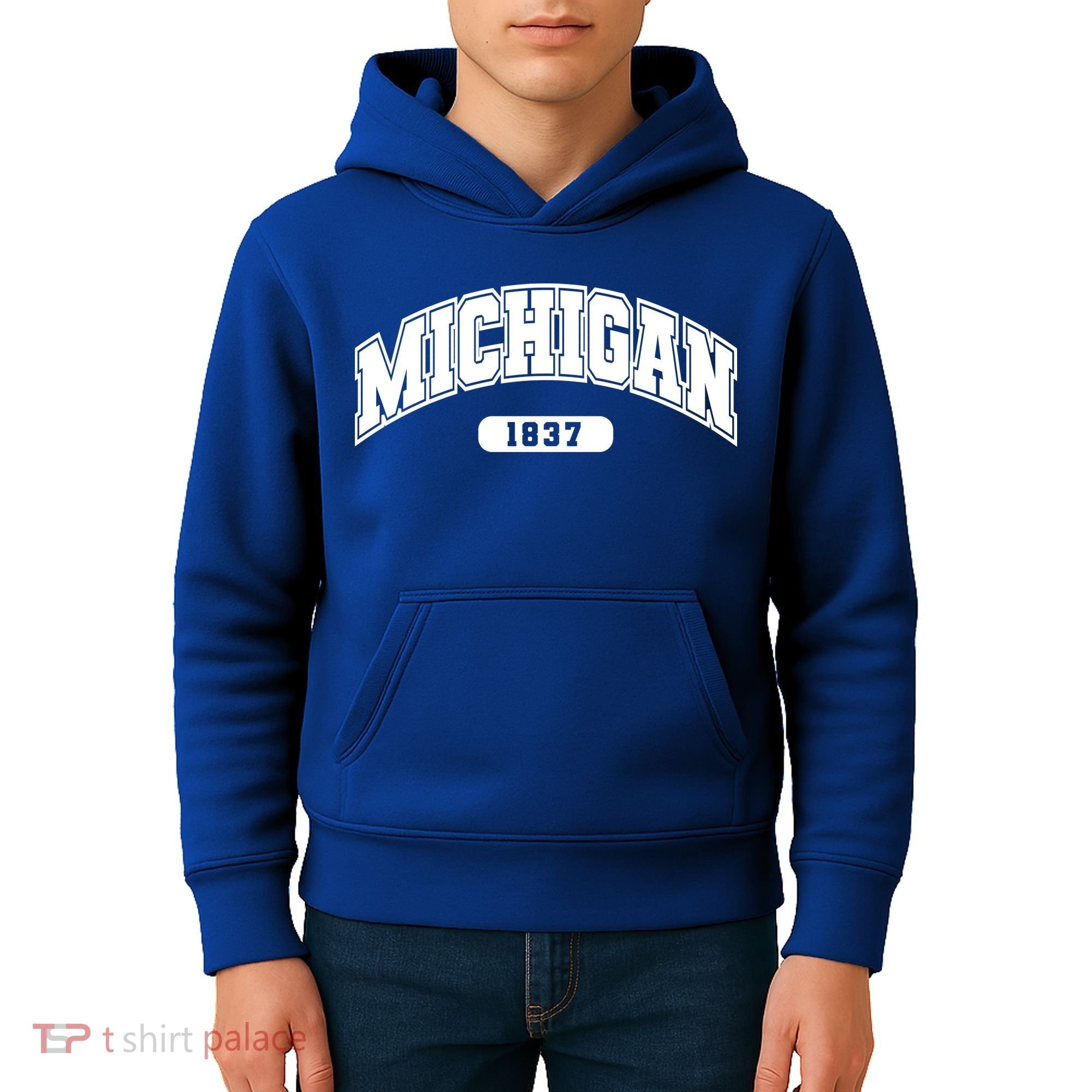 Michigan Collegiate Style 1837 Kids Hoodie