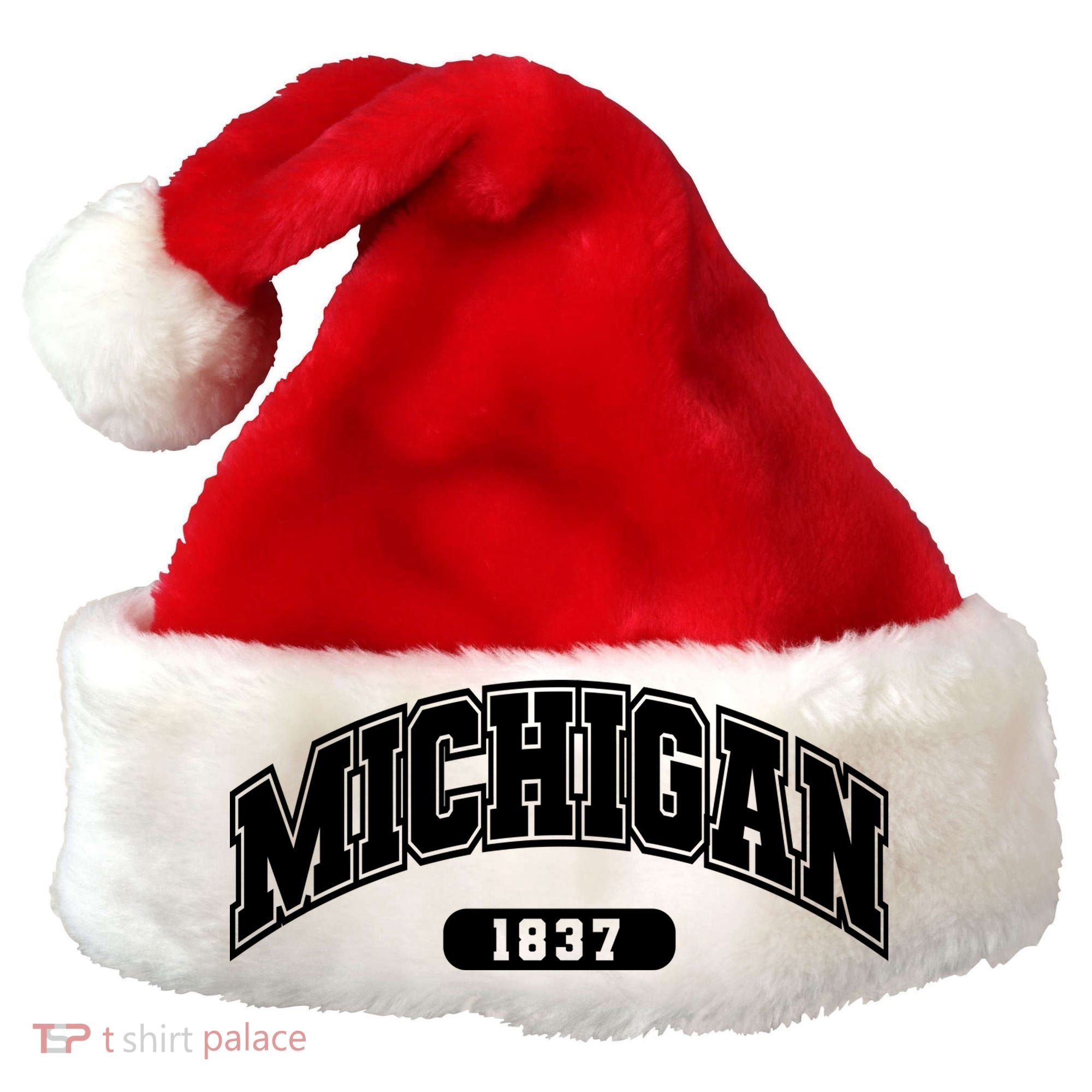 Michigan Collegiate Style 1837 Santa Hat