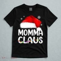 Momma Claus Shirt Christmas Pajama Family Matching Xmas T-Shirt thumb 5