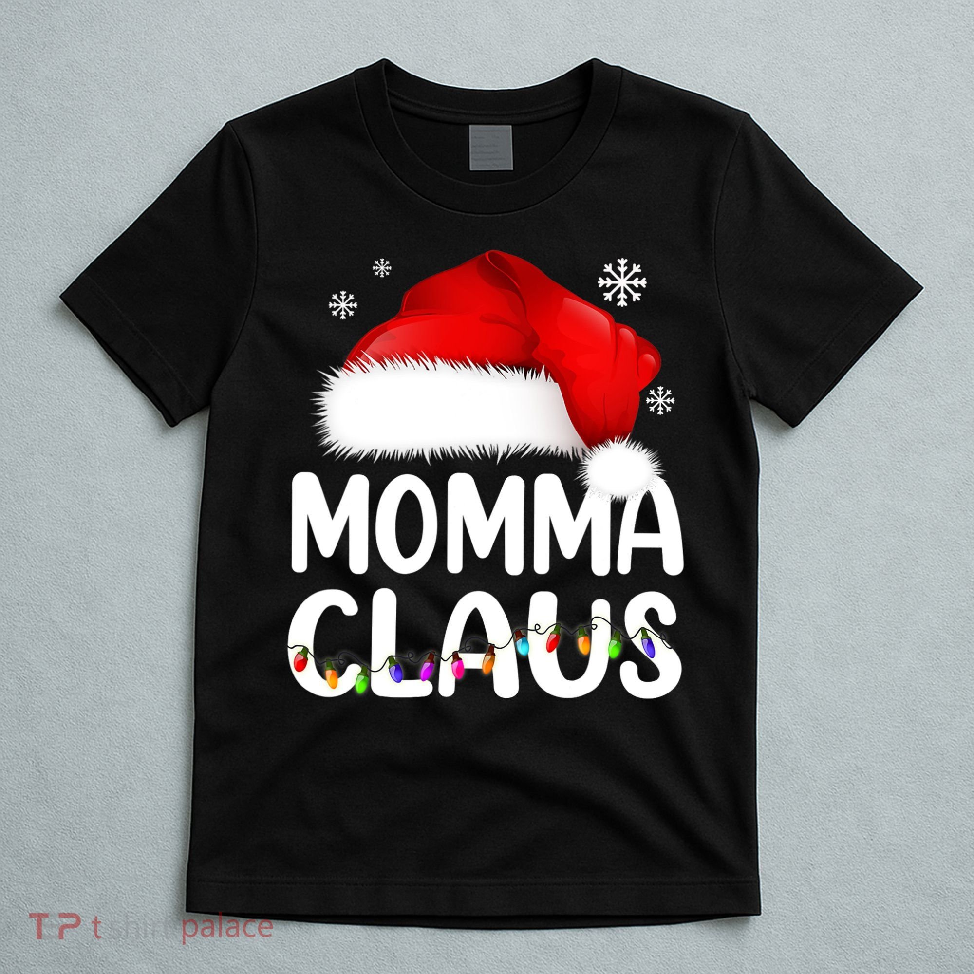 Momma Claus Shirt Christmas Pajama Family Matching Xmas T-Shirt