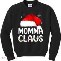 Momma Claus Shirt Christmas Pajama Family Matching Xmas Kids Sweatshirt thumb 0