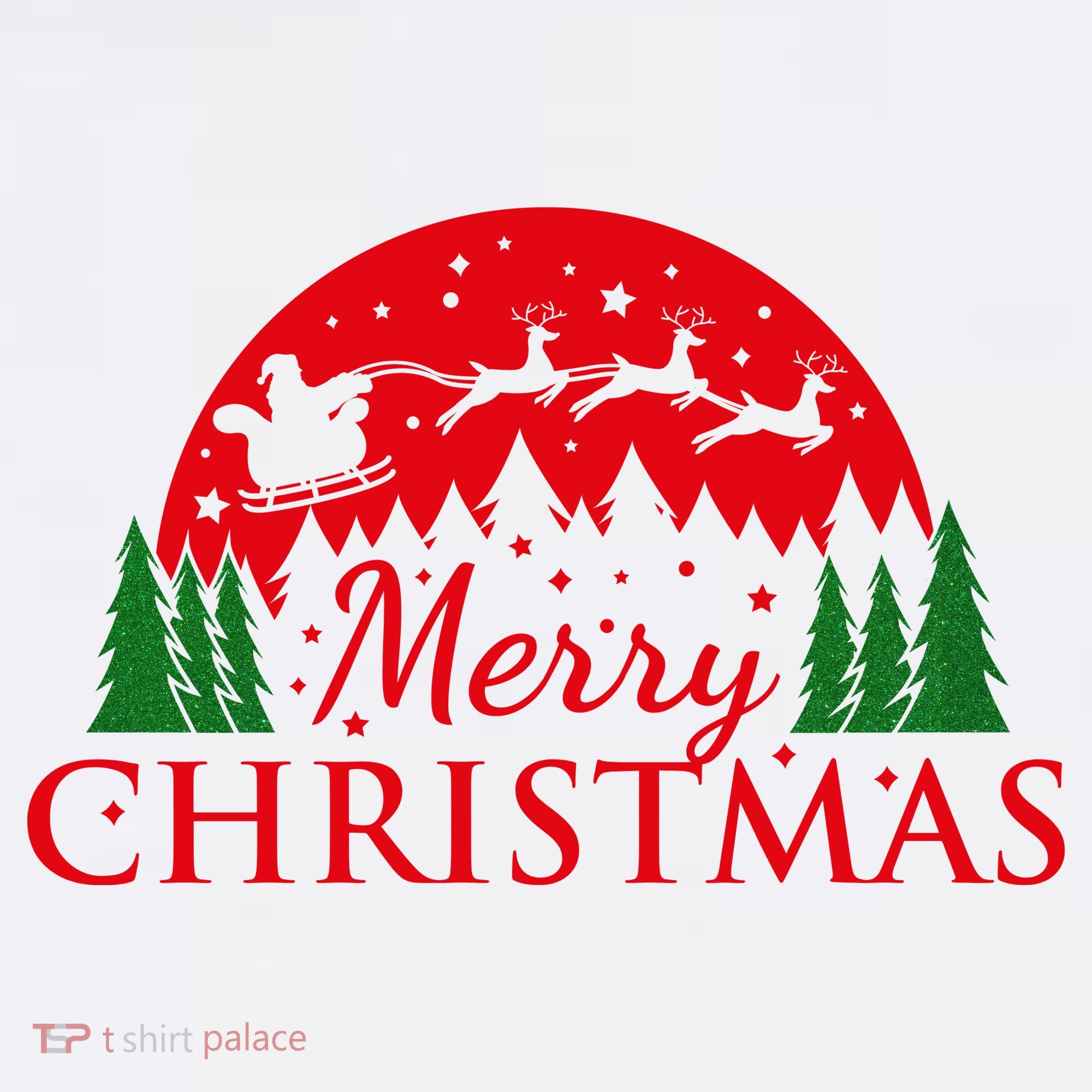 Merry Christmas Santa Reindeer Holiday Gift Sweatshirt