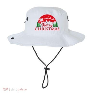 Merry Christmas Santa Reindeer Holiday Gift Bucket Hat
