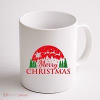 Merry Christmas Santa Reindeer Holiday Gift Coffee Mug thumb 1