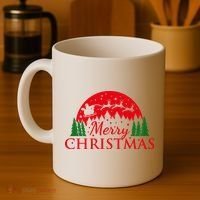 Merry Christmas Santa Reindeer Holiday Gift Coffee Mug thumb 4