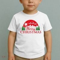 Merry Christmas Santa Reindeer Holiday Gift Toddler T-Shirt thumb 2