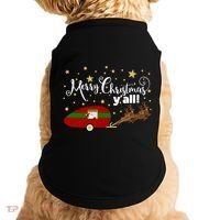 Merry Christmas Santa's Sleigh Doggie Tank thumb 0