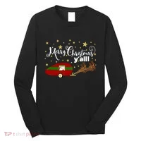 Merry Christmas Santa's Sleigh Long Sleeve Shirt thumb 0