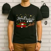 Merry Christmas Santa's Sleigh T-Shirt thumb 6