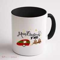 Merry Christmas Santa's Sleigh Coffee Mug thumb 1