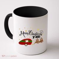 Merry Christmas Santa's Sleigh Coffee Mug thumb 0