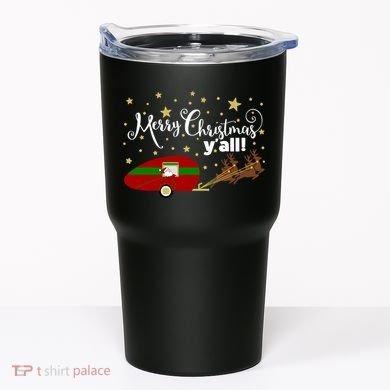 Merry Christmas Santa's Sleigh Tumbler