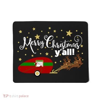 Merry Christmas Santa's Sleigh Mousepad