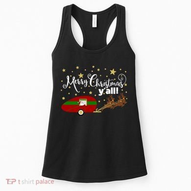 Merry Christmas Santa's Sleigh Women's Tank Top