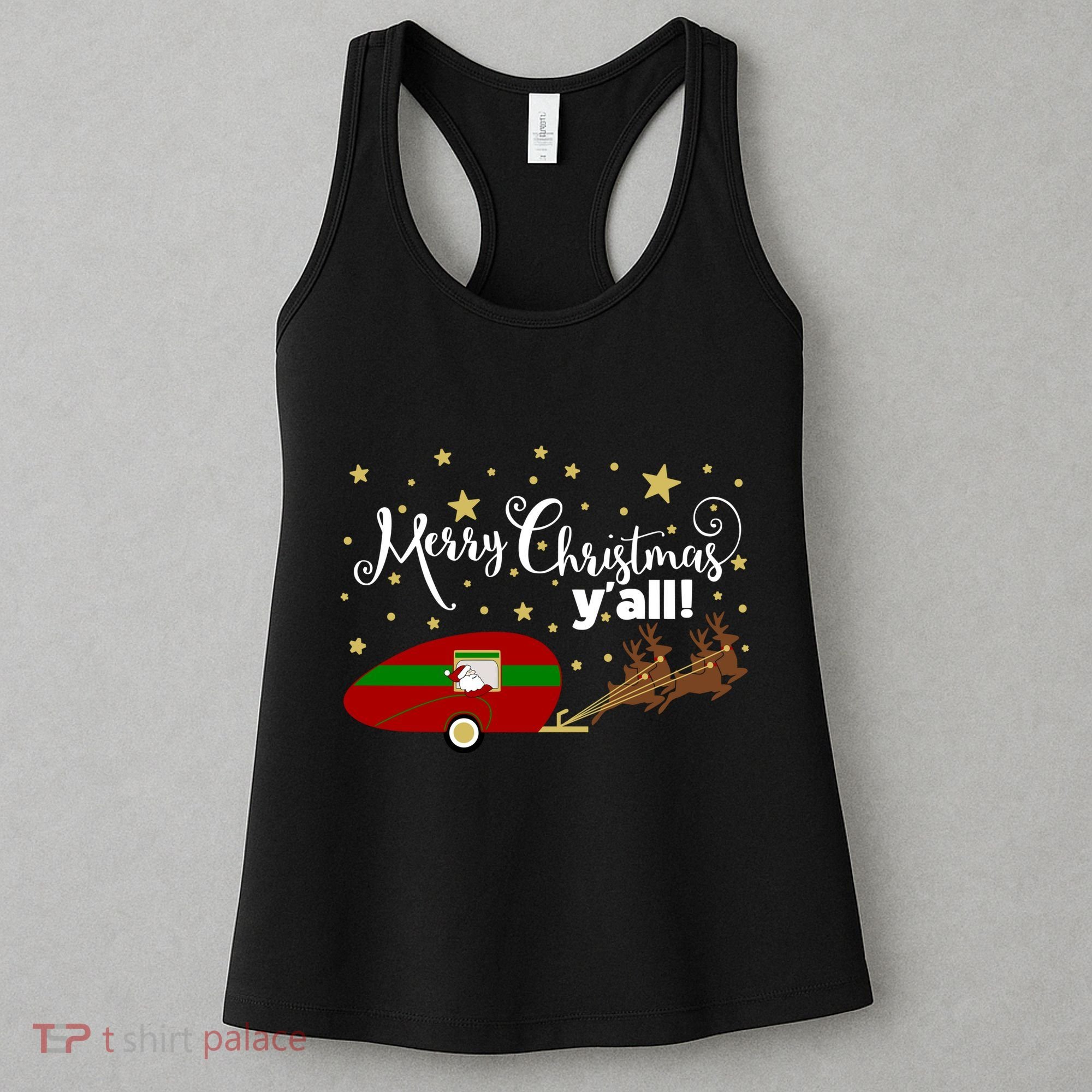 Merry Christmas Santa's Sleigh Women's Tank Top