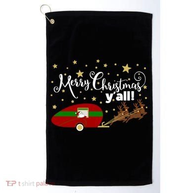 Merry Christmas Santa's Sleigh Golf Towel