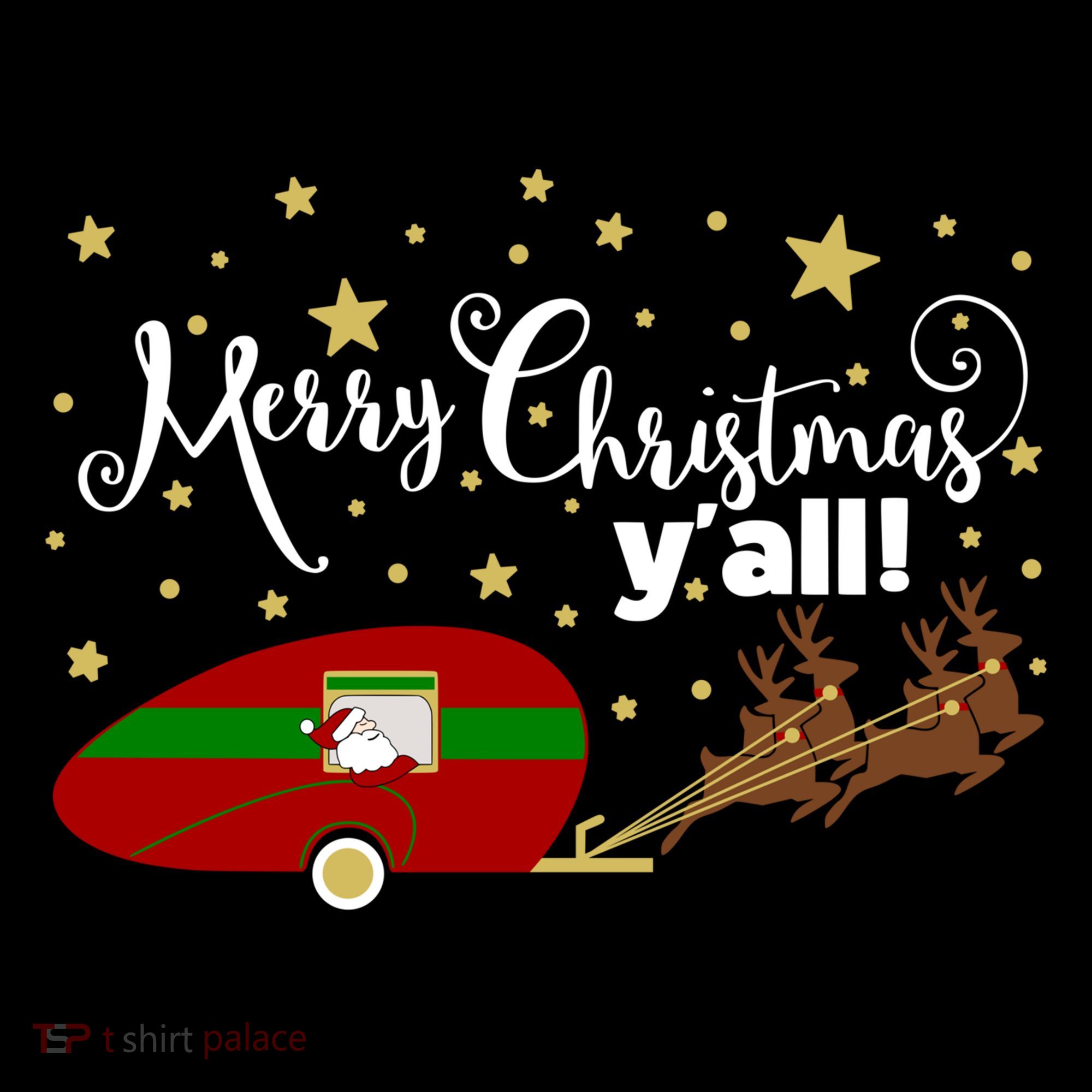 Merry Christmas Santa's Sleigh Women's T-Shirt