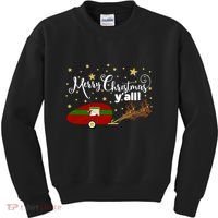 Merry Christmas Santa's Sleigh Kids Sweatshirt thumb 0