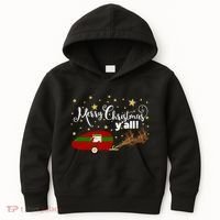 Merry Christmas Santa's Sleigh Kids Hoodie thumb 0