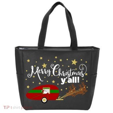 Merry Christmas Santa's Sleigh Tote Bag