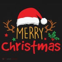 Merry Christmas Santa Hat Reindeer Funny Xmas Gift Kids Sweatshirt thumb 2