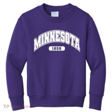 Minnesota Collegiate Style 1858 Kids Sweatshirt