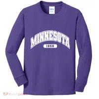Minnesota Collegiate Style 1858 Kids Long Sleeve Shirt thumb 0