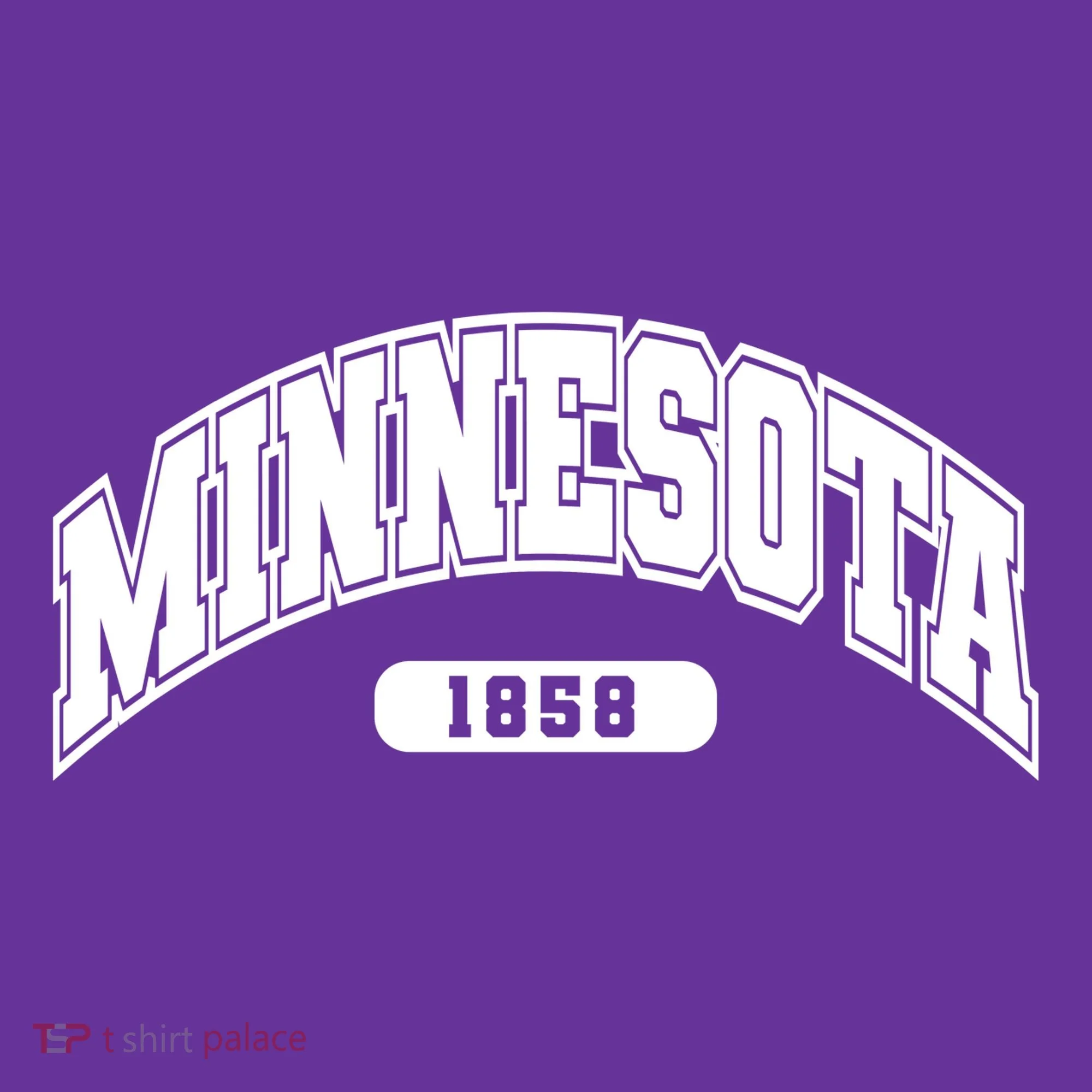 Minnesota Collegiate Style 1858 Kids T-Shirt