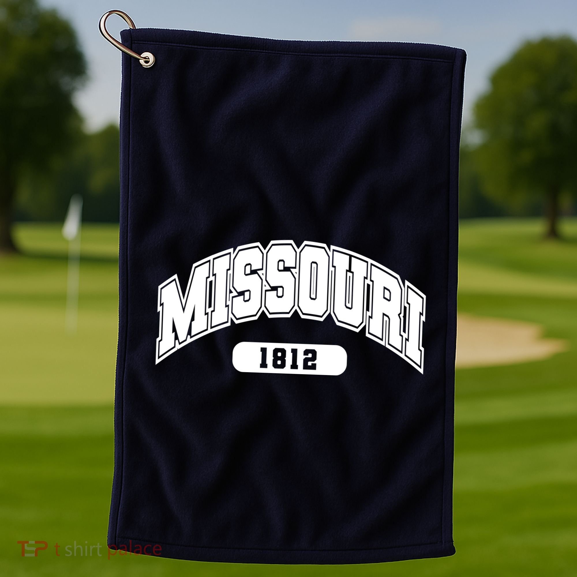 Missouri Collegiate Style 1812 Golf Towel