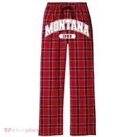 Montana Collegiate Style 1889 Women's Flannel Plaid Pajama Pants thumb 0