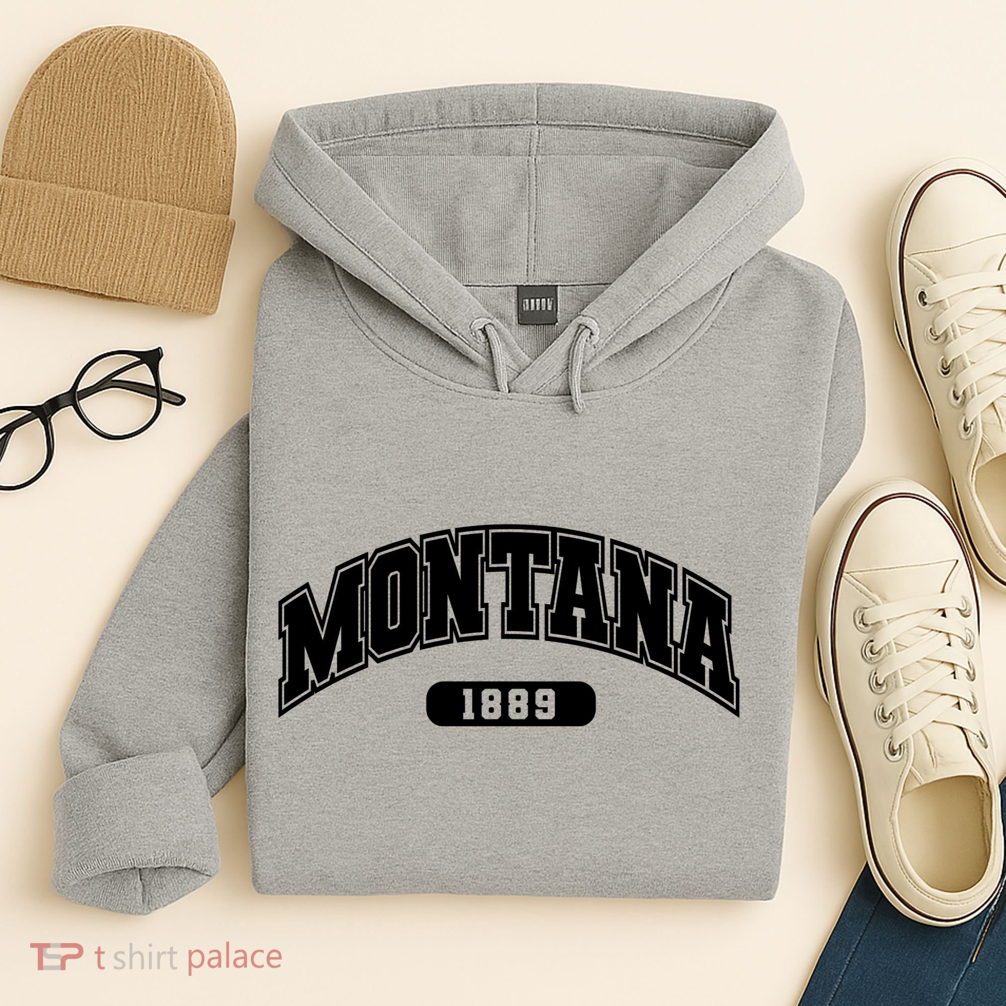 Montana Collegiate Style 1889 Hoodie