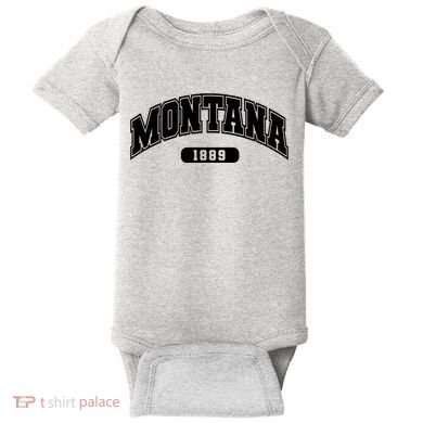 Montana Collegiate Style 1889 Baby Bodysuit