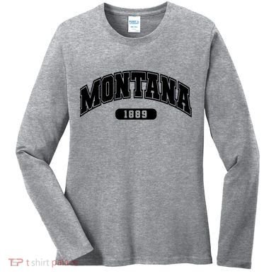 Montana Collegiate Style 1889 Women's Long Sleeve Shirt