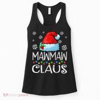 Mawmaw Claus Santa Hat Christmas Pajama Family Matching Xmas Women's Tank Top thumb 0